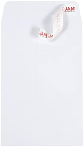 JAM PAPER 6 x 9 Open End Catalog Colored Envelopes with Peel & Seal Closure - White - Bulk 250/Box - Image 2