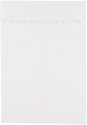 JAM PAPER 6 1/2 x 9 1/2 Open End Commercial Envelopes with Peel and Seal Closure - White - Bulk 250/Box by JAMPaper