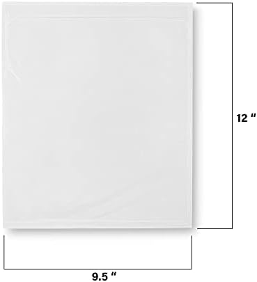 MT Products Clear Plastic Blank Envelope Pouch 9.5" x 12" - Disposable Packing List for Shipping - Pack of 50 - Image 3