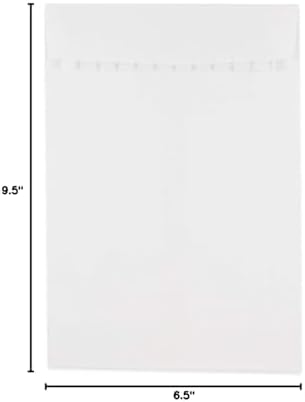 JAM PAPER 6 1/2 x 9 1/2 Open End Commercial Envelopes with Peel and Seal Closure - White - Bulk 250/Box - Image 3
