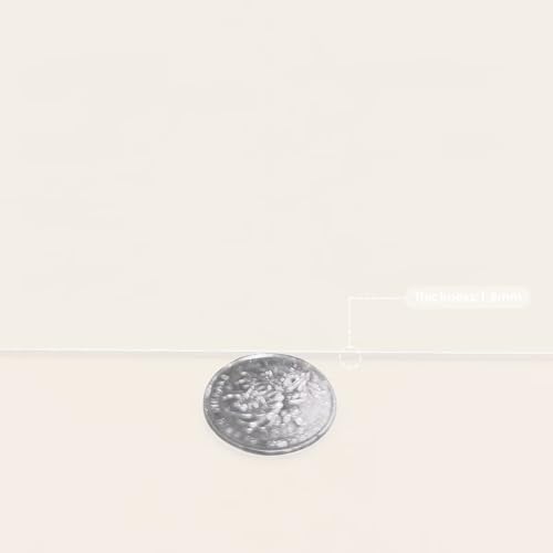 Leather Dresser Cover,1.8mm Thick,14x72 Inch,Dresser Protector Top,Dresser Top Protector,Dresser Cover Top,Dresser Top Cover,Dresser Cover Top for Bedroom.(White+White,14x72) - Image 3