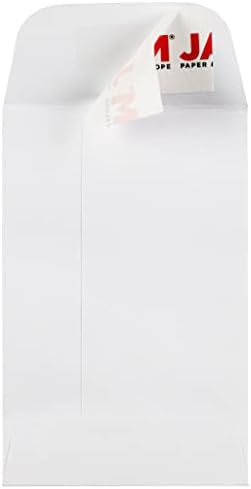 JAM PAPER #1 Coin Business Envelopes with Peel and Seal Closure - 2 1/4 x 3 1/2 - White - Bulk 250/Box - Image 2