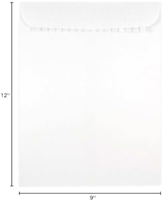 JAM PAPER 9 x 12 Open End Catalog Commercial Envelopes with Peel and Seal Closure - White - 50/Pack - Image 5