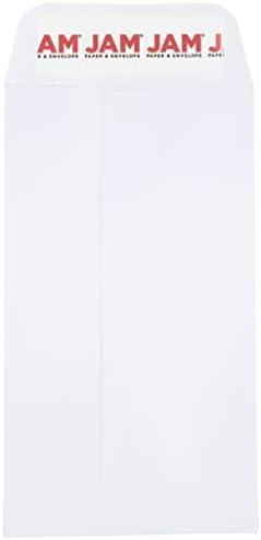 JAM PAPER #6 Coin Business Envelopes with Peel and Seal Closure - 3 3/8 x 6 - White - 25/Pack by JAMPaper