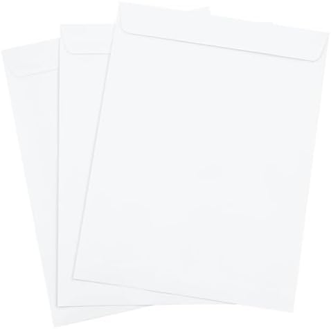 JAM PAPER 10 x 13 Open End Catalog Envelopes with Peel & Seal Closure - White - Bulk 250/Box - Image 3