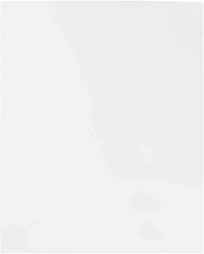 JAM PAPER Heavy Duty Plastic 2 Pocket Extra Tough School Folders - White - 3/Pack - Image 4