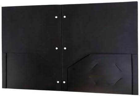 JAM PAPER Heavy Duty Plastic 3 Hole Punch Pocket Folders - Extra Tough School Folders - Black - 6/Pack - Image 8
