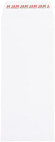 JAM PAPER #14 Policy Open End Catalog Commercial Envelopes with Peel and Seal Closure - 5 x 11 1/2 - White - 100/Pack by JAMPaper