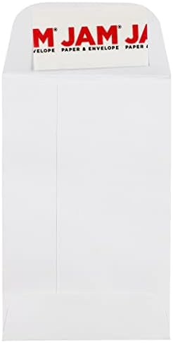 JAM PAPER #1 Coin Business Envelopes with Peel and Seal Closure - 2 1/4 x 3 1/2 - White - 100/Pack by JAMPaper