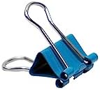 JAM PAPER Colorful Binder Clips - Extra Small - 3/5 Inch (15 mm) - Blue Binderclips - 30/Pack - Image 4