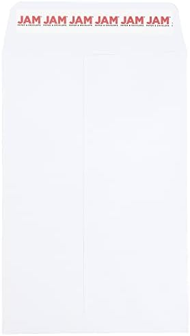JAM PAPER 6 x 9 Open End Catalog Colored Envelopes with Peel & Seal Closure - White - 100/Pack by JAMPaper