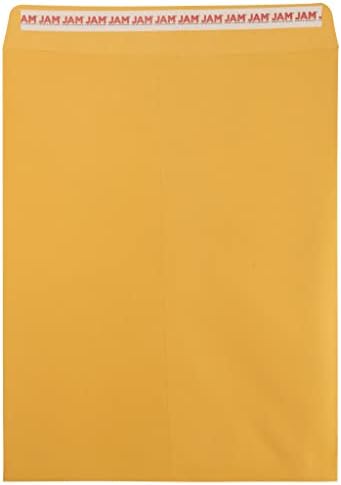 JAM PAPER 12 x 15 1/2 Open End Catalog Envelopes with Peel and Seal Closure - Brown Kraft - Bulk 500/Box by JAMPaper