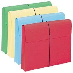 Smead Colored Expanding File Wallet with Flap and Cord Closure, 2" Expansion, Letter Size, Assorted Colors, 10 per Box (77207) - Image 4