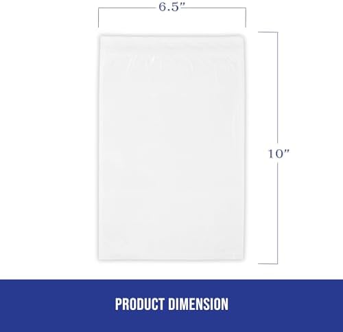 MT Products Blank Envelope Shipping Label Sleeves - 6.5" x 10" Packing Slip Pouches for Shipment/Return - Pack of 100 - Image 2