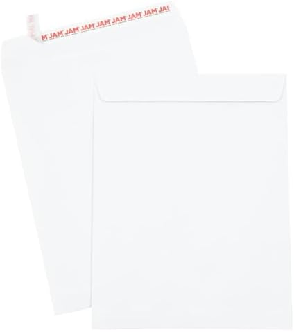 JAM PAPER 10 x 13 Open End Catalog Envelopes with Peel & Seal Closure - White - 25/Pack - Image 4