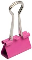 JAM PAPER Colorful Binder Clips - Small - 3/4 Inch (19 mm) - Pink Binderclips - 25/Pack - Image 6