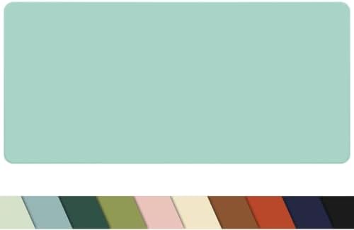 Non-Slip Desk mat,PULeather Desk Pad Protector, Office Desk Mat, Large Mouse Pad,Desk Blotter, Laptop Desk Pad, Waterproof Desk Writing Pad for Office and Home (Turquiose, 35.4" x 17") - Image 3