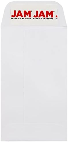 JAM PAPER #3 Coin Business Envelopes with Peel and Seal Closure - 2 1/2 x 4 1/4 - White - 50/Pack by JAMPaper