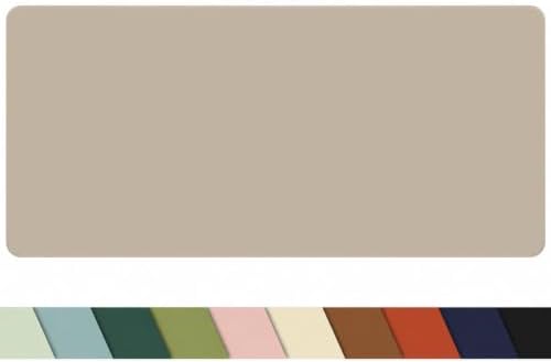 Non-Slip Desk mat,PULeather Desk Pad Protector, Office Desk Mat, Large Mouse Pad,Desk Blotter, Laptop Desk Pad, Waterproof Desk Writing Pad for Office and Home (Apricot, 35.4" x 17") - Image 3