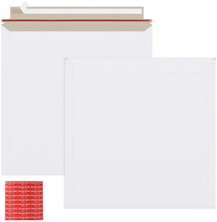 zmybcpack 25 Pack 12.5x12.5 inch Rigid Mailer Self Seal Document Mailers by zmybcpack