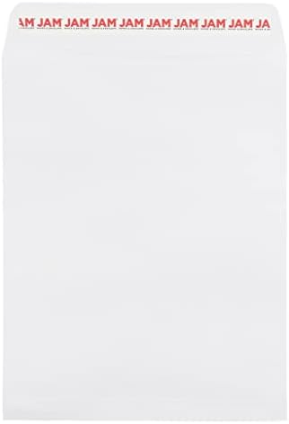 JAM PAPER 8 3/4 x 11 3/4 Open End Commercial Envelopes with Peel and Seal Closure - White - 100/Pack by JAMPaper