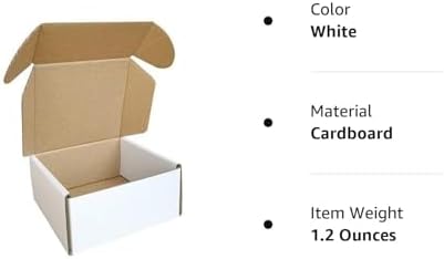 4x4x2'' (Inner Size) Corrugated Mailer, 25 Pack, Cardboard Small Shipping Boxes, Oyster White (CM442-25) - Image 7