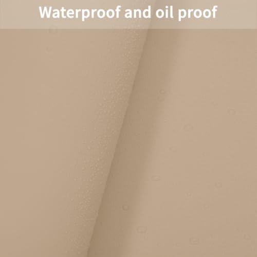 Leather Dresser Cover,1.8mm Thick,14x60 Inch,Dresser Protector Top,Dresser Top Protector,Dresser Cover Top,Dresser Top Cover,Dresser Cover Top for Bedroom.(Light Brown+Gray,14x60) - Image 4