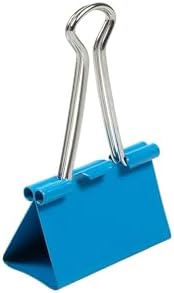 JAM PAPER Colorful Binder Clips - Large - 1 1/2 Inch (41 mm) - Blue Binderclips - 12/Pack - Image 4