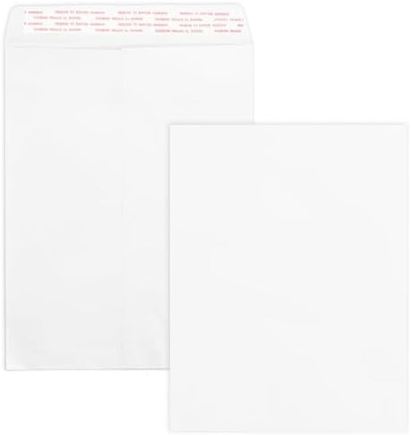 Goefun 100 Pack 10x13 White Catalog Envelopes Self Seal by Goefun
