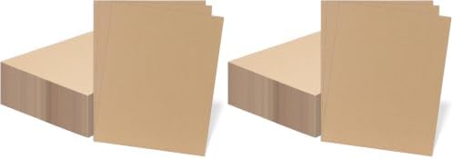 RLAVBL 100 Pack 11x14 Corrugated Cardboard Sheets, Flat Cardboard Inserts for Shipping, Mailing, Packing, DIY Crafts by RLAVBL
