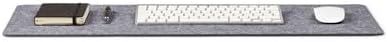 Premium Felt Desk Mat | Small 12" x 27.5" | Multifunctional Desk Pad for Home Office | Mid Gray - Image 2