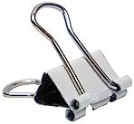 JAM PAPER Colorful Binder Clips - Extra Small - 3/5 Inch (15 mm) - White Binderclips - 30/Pack - Image 4