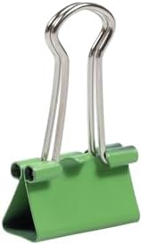 JAM PAPER Colorful Binder Clips - Small - 3/4 Inch (19 mm) - Green Binderclips - 25/Pack - Image 4