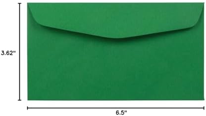 JAM PAPER #6 3/4 Business Premium Envelopes - 3 5/8 x 6 1/2 - Green Recycled - 1000/Pack - Image 3