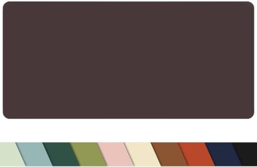 Non-Slip Desk mat,PULeather Desk Pad Protector, Office Desk Mat, Large Mouse Pad,Desk Blotter, Laptop Desk Pad, Waterproof Desk Writing Pad for Office and Home (Coffee, 35.4" x 17") - Image 2