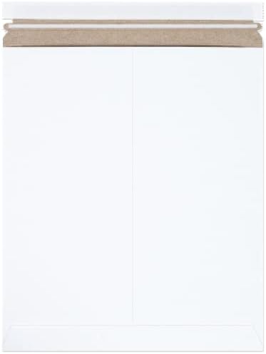 BOX USA StayFlat Mailer, 12.75"L x 15"W, Pack of 100 | Stayflats Envelope Keeping Photo & Shipping Mailers, Flat White, 11"L x 13.5"W 100-Pack | Thin Stayflat Mailers for Packing, Shipping and Storage - Image 2