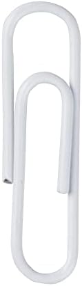 JAM PAPER Colorful Standard Paper Clips - Regular 1 Inch - White Paperclips - 100/Pack - Image 3