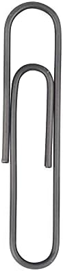 JAM PAPER Colorful Jumbo Paper Clips - Large 2 Inch - Gray Paperclips - 75/Pack - Image 3