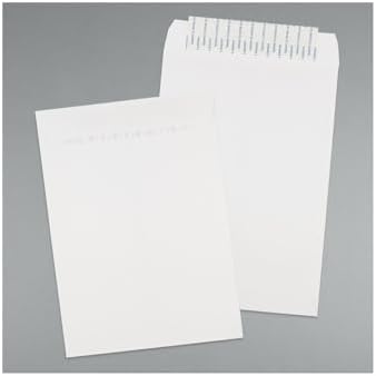 JAM PAPER 7 1/2 x 10 1/2 Open End Commercial Envelopes with Peel and Seal Closure - White - 100/Pack - Image 4