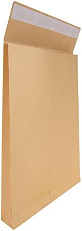 IDENA 10253 Folding Envelope B4 with 4 cm Bottom Fold, 150 g/m² Self Adhesive without Window, Pack of 100 – FSC 100% Recycled Natron braun - Image 4