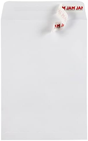 JAM PAPER 7 1/2 x 10 1/2 Open End Commercial Envelopes with Peel and Seal Closure - White - Bulk 500/Box - Image 2
