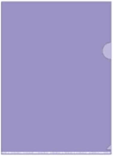 20Pcs Clear Folders Plastic Project Pockets, Clear Document Folders, 12.2" x 8.7", Plastic Folders for Letter Size and A4, for School and Office Supplies, Purple by Unknown