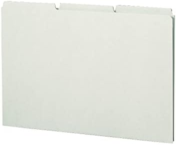 Smead Pressboard Guides, 1/3-Cut Tab (Blank), Legal Size, Gray/Green, 50 per Box (52334) - Image 2