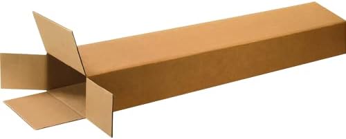 Box USA Moving Boxes Long 8"L x 4"W x 52"H, 15-Pack | Corrugated Cardboard Box for Packing, Shipping and Storage 8x4x52 8452 by BOXUSA