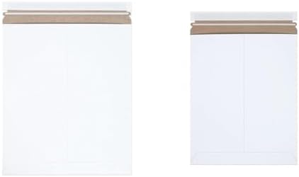 BOX USA StayFlat Mailer, 12.75"L x 15"W, Pack of 100 | Stayflats Envelope Keeping Photo & Shipping Mailers, Flat White, 11"L x 13.5"W 100-Pack | Thin Stayflat Mailers for Packing, Shipping and Storage by Unknown