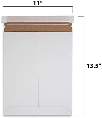 MT Products White Flat Shipping Envelopes 11" x 13.5" - Self-Seal Mailing Envelopes (Pack of 15) - Made in the USA - Image 3