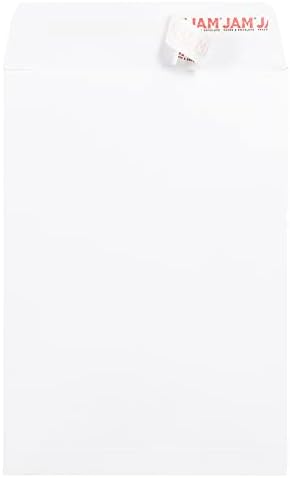 JAM PAPER 7 x 10 Open End Catalog Commercial Envelopes with Peel and Seal Closure - White - Bulk 500/Box - Image 2