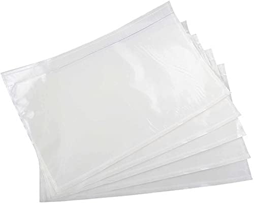 BEUYI Clear 7.5'' x 5.5'' Packing List Envelopes, Adhesive Shipping Label Pouches/Sleeves (50 Pack) by BEUYIwarehouse
