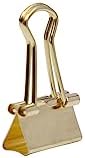 JAM PAPER Colorful Binder Clips - Extra Small - 3/5 Inch (15 mm) - Gold Binderclips - 30/Pack - Image 5
