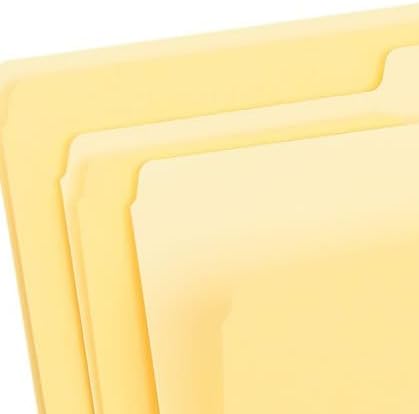 Staples Colored File Folders, Legal Size, 3‑Tab Top‑Tab Design, Yellow, Durable Paper Stock, 100/Pack - Image 6